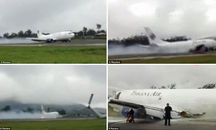 Trigana Air Service Tergelincir di Bandara Wamena, Ini Foto-fotonya ...